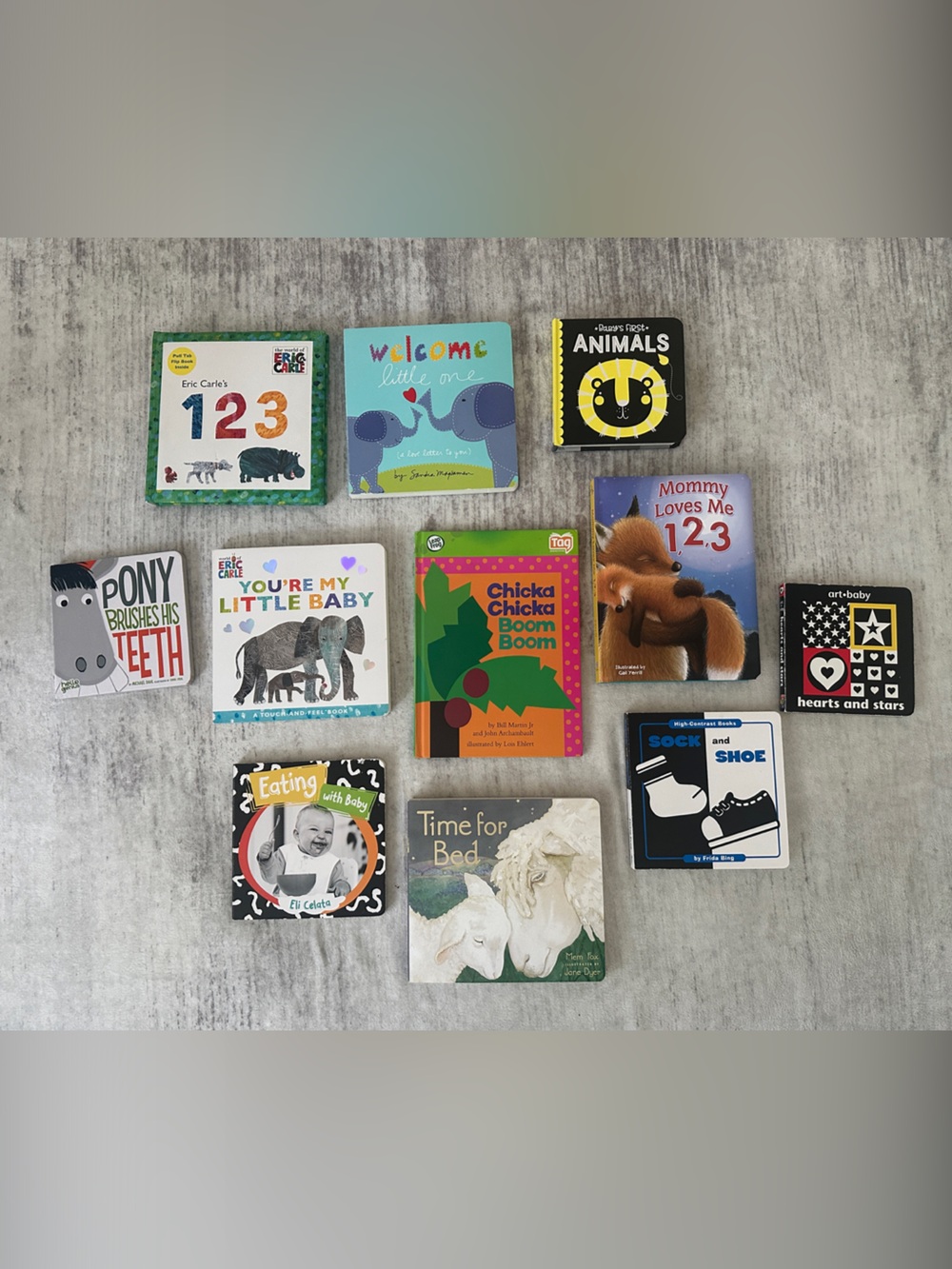 Set of 13 Board Books - Colorful Baby & Toddler Titles